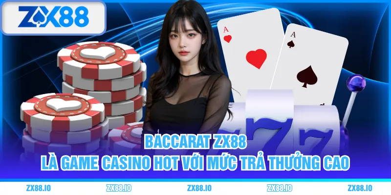 Baccarat ZX88 là game casino hot với mức trả thưởng cao